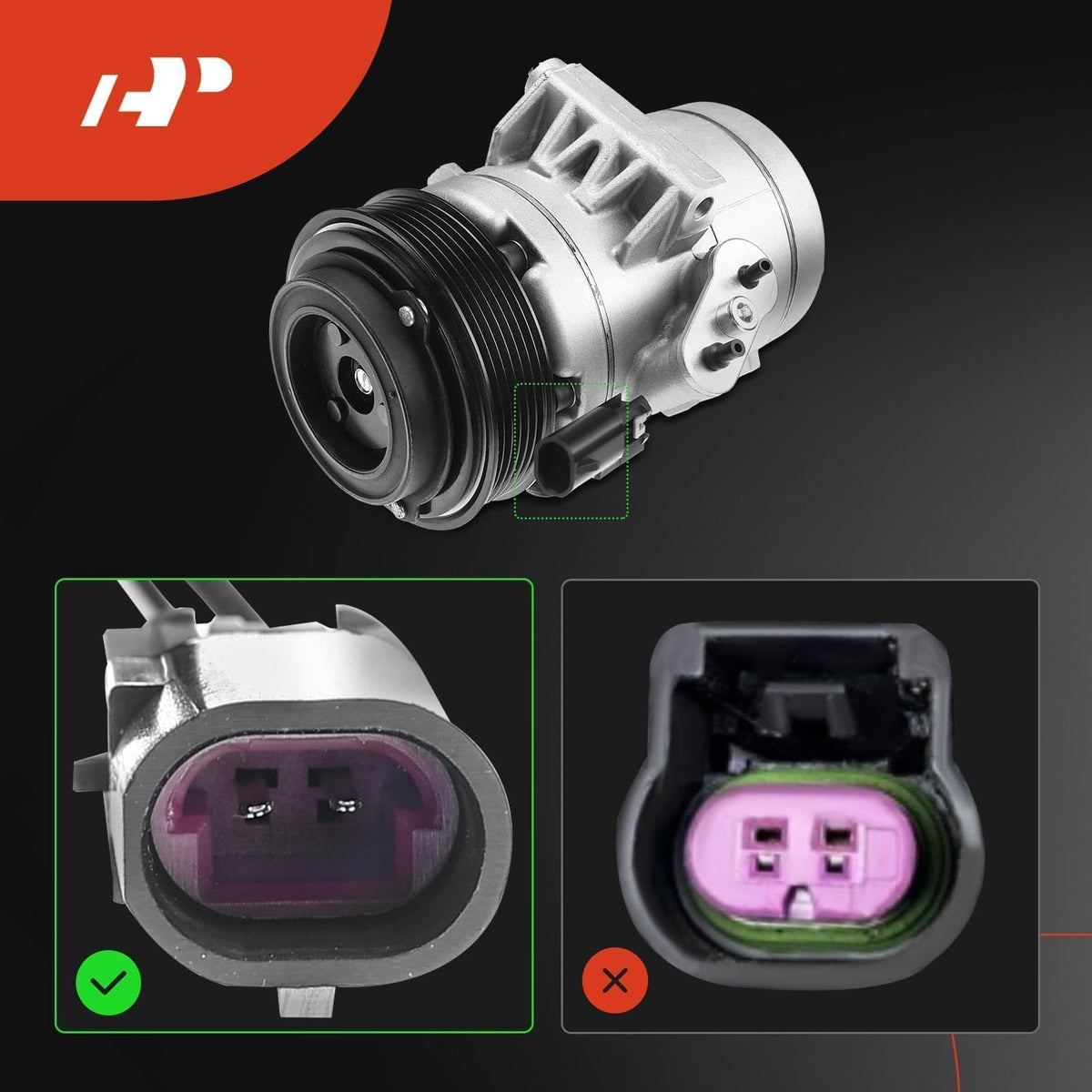 A-Premium pulley close-up showing 6-groove detail for accurate belt fit