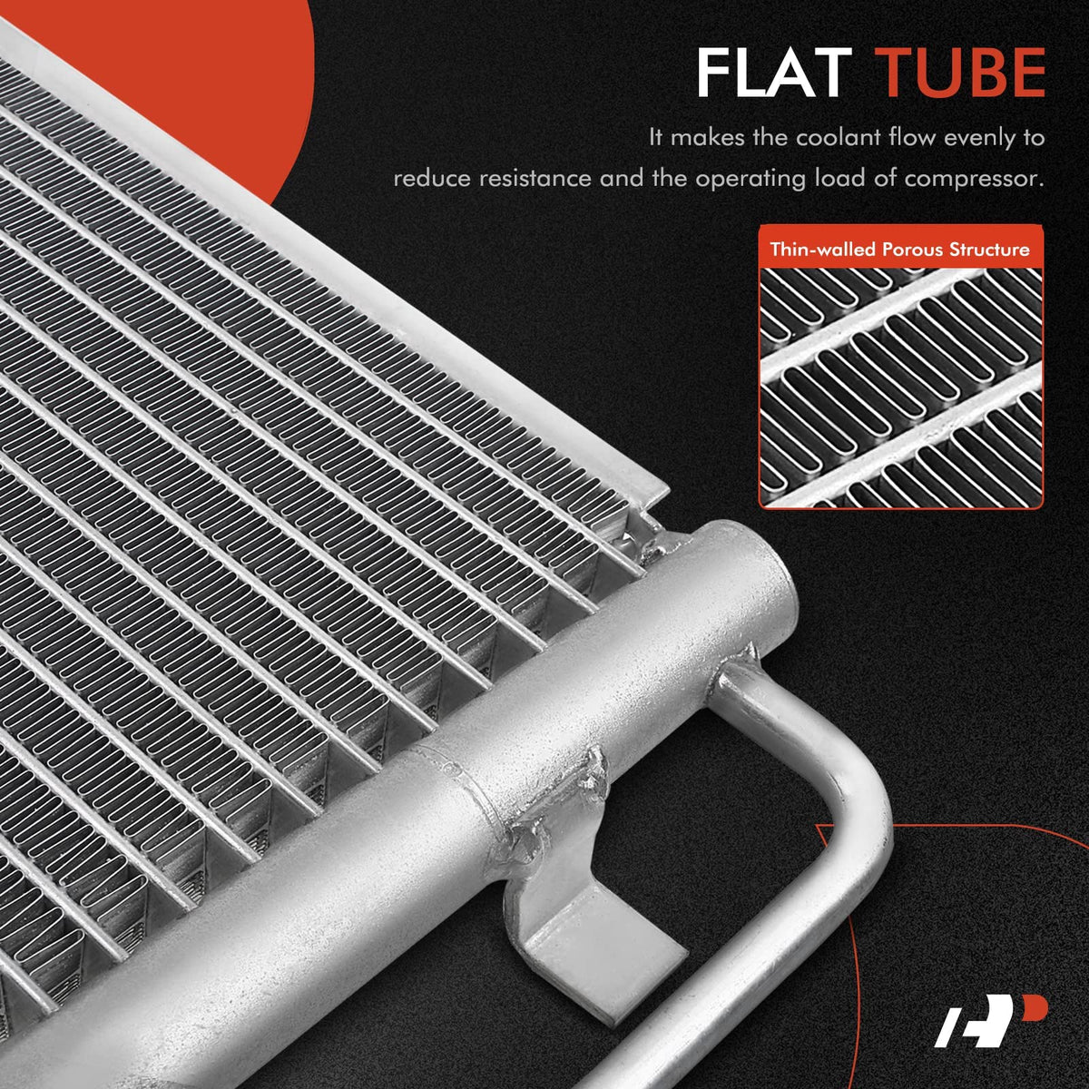 A-Premium condenser bracket detail showing solid mounts for easy installation