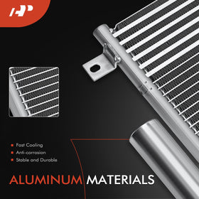 A-Premium condenser core close-up highlighting fin density for efficient cooling