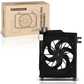 A-Premium condenser fan front view showing fitment and robust construction for reliable cooling
