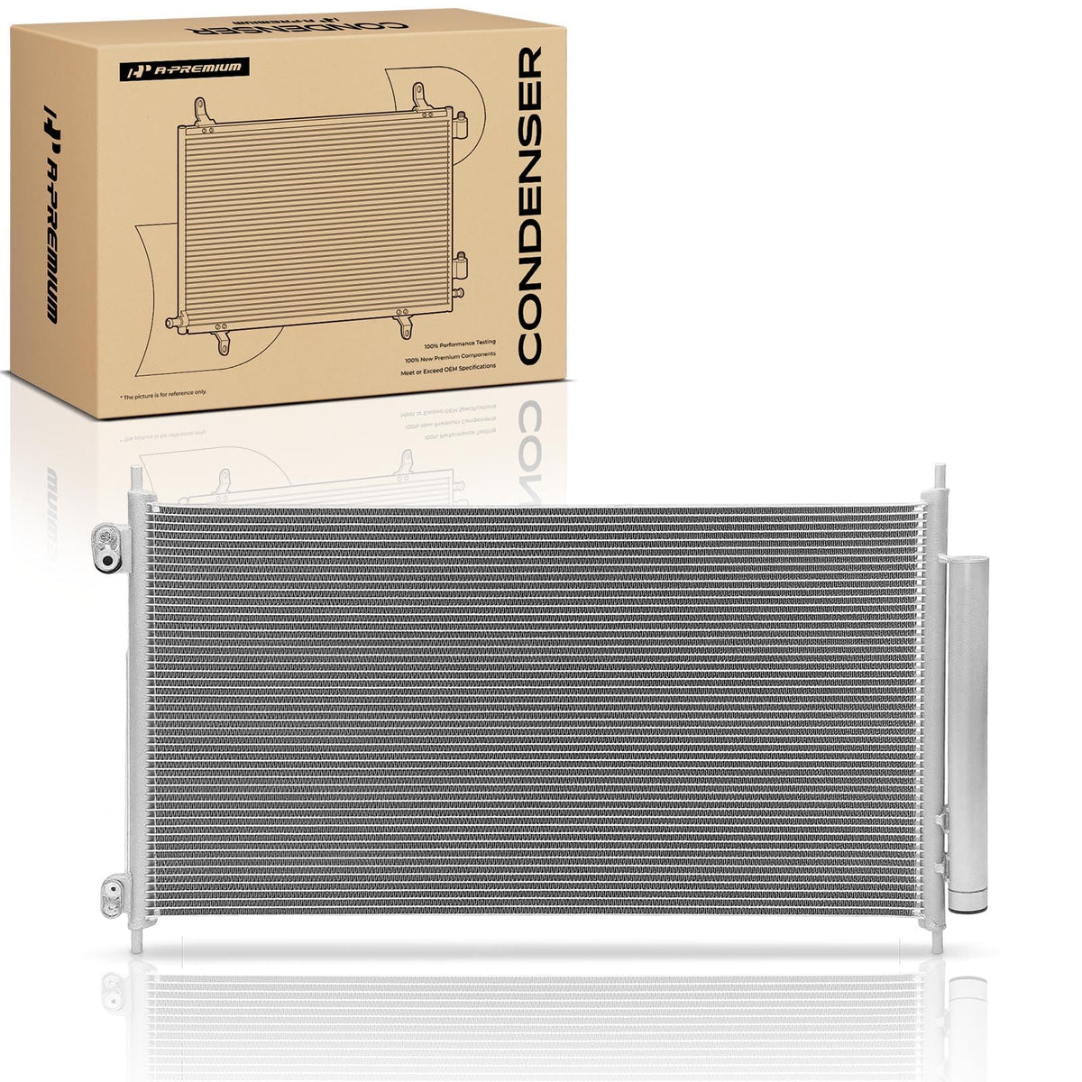 A-Premium condenser front view showing full replacement fit and reliability