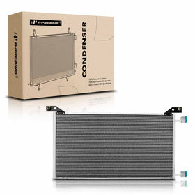 A-Premium condenser front view showing full core and bracket for accurate fit