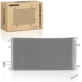 A-Premium condenser front view showing full-size fit and reliable cooling