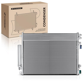 A-Premium condenser front view showing full profile and fitment benefit