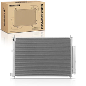 A-Premium condenser front view showing replacement fit and improved cooling