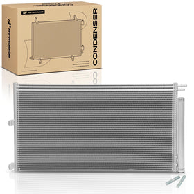 A-Premium condenser front view showing OEM fitment and improved cooling