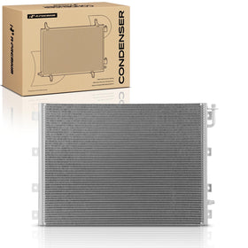 A-Premium condenser front view showing full core, restores cooling performance