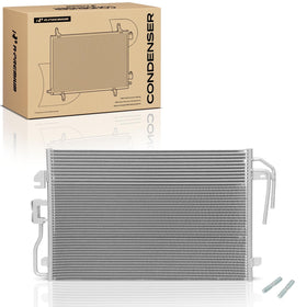 A-Premium condenser front view showing complete unit and fitment benefit