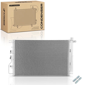 A-Premium condenser front view shows direct-fit design for accurate replacement