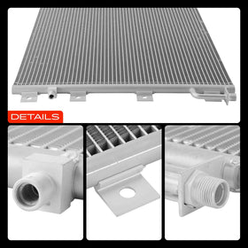 A-Premium condenser shown by truck cab, supports comfortable cabin climate
