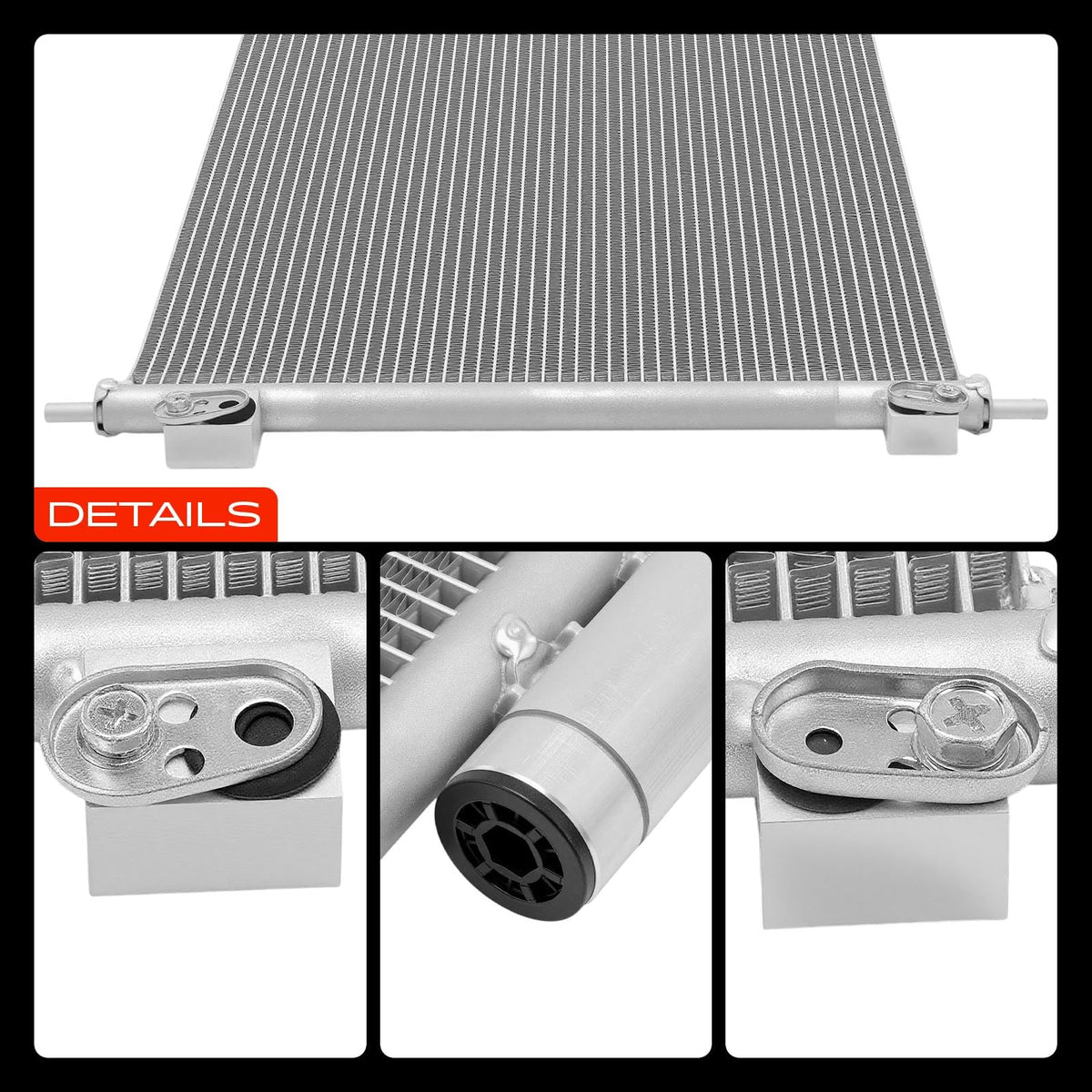 A-Premium condenser packaging and label showing part references for verification