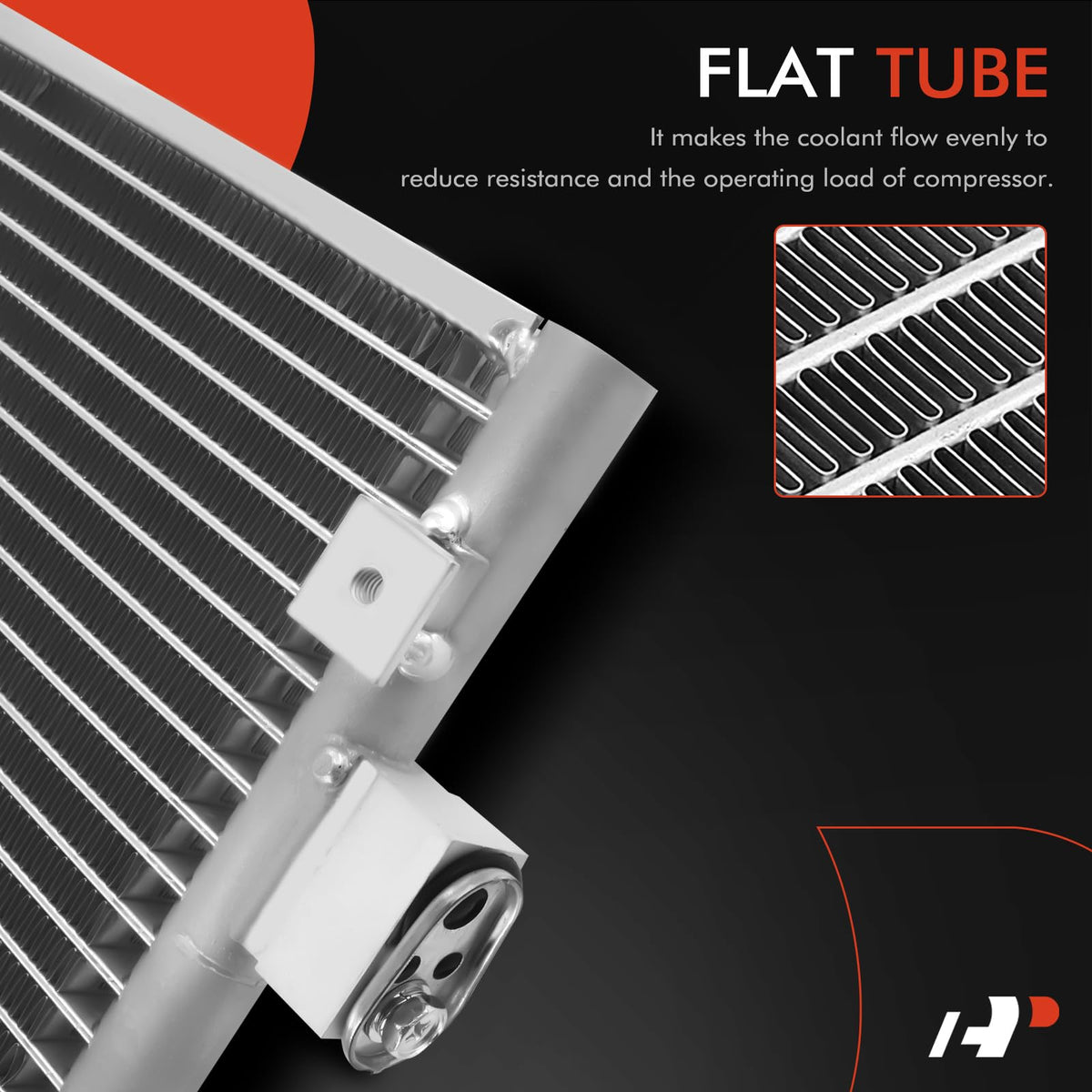 A-Premium condenser with receiver drier included for cleaner system installation