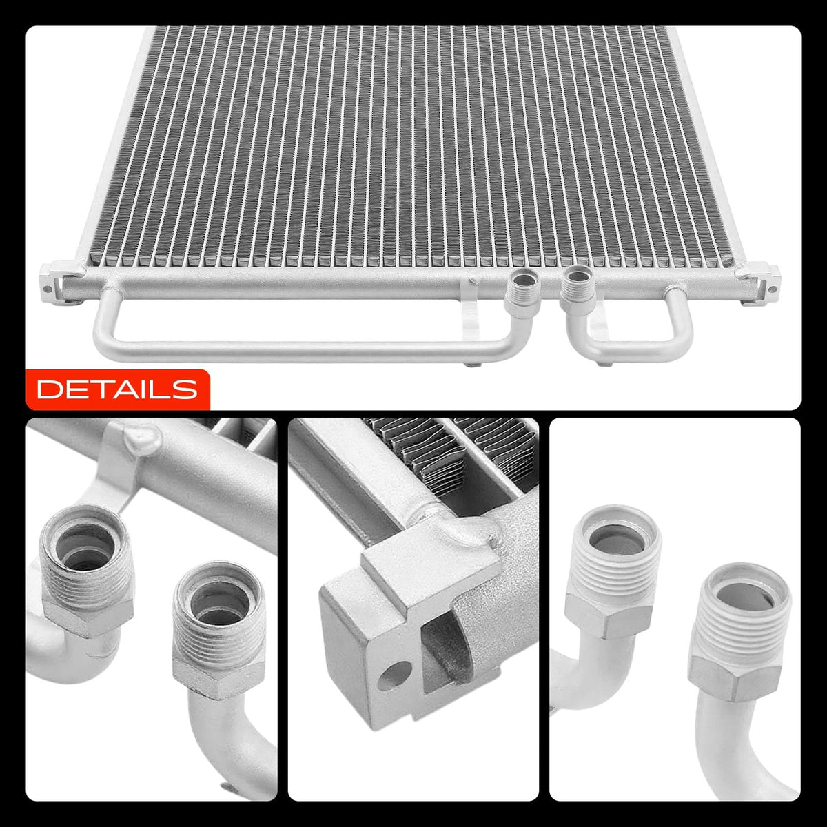 A-Premium condenser label and part numbers for easy compatibility verification