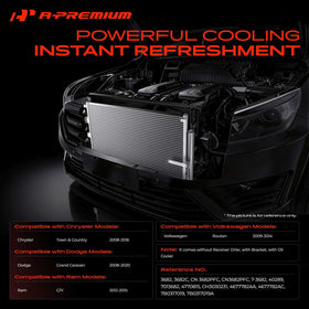 A-Premium condenser bracket detail highlighting secure OEM-style mounting