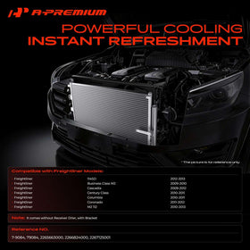 A-Premium condenser side profile illustrating slim aluminum construction