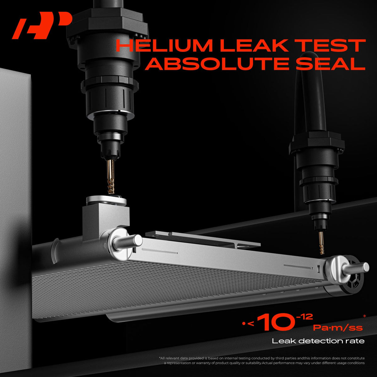 A-Premium condenser side view showing core thickness and dimensions for accurate match