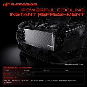 A-Premium condenser top connection detail ensuring correct hose alignment