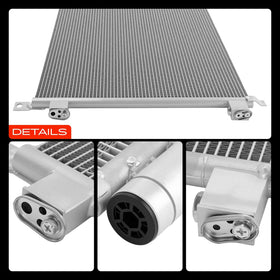 A-Premium condenser in a workshop setting being handled for professional installation peace of mind