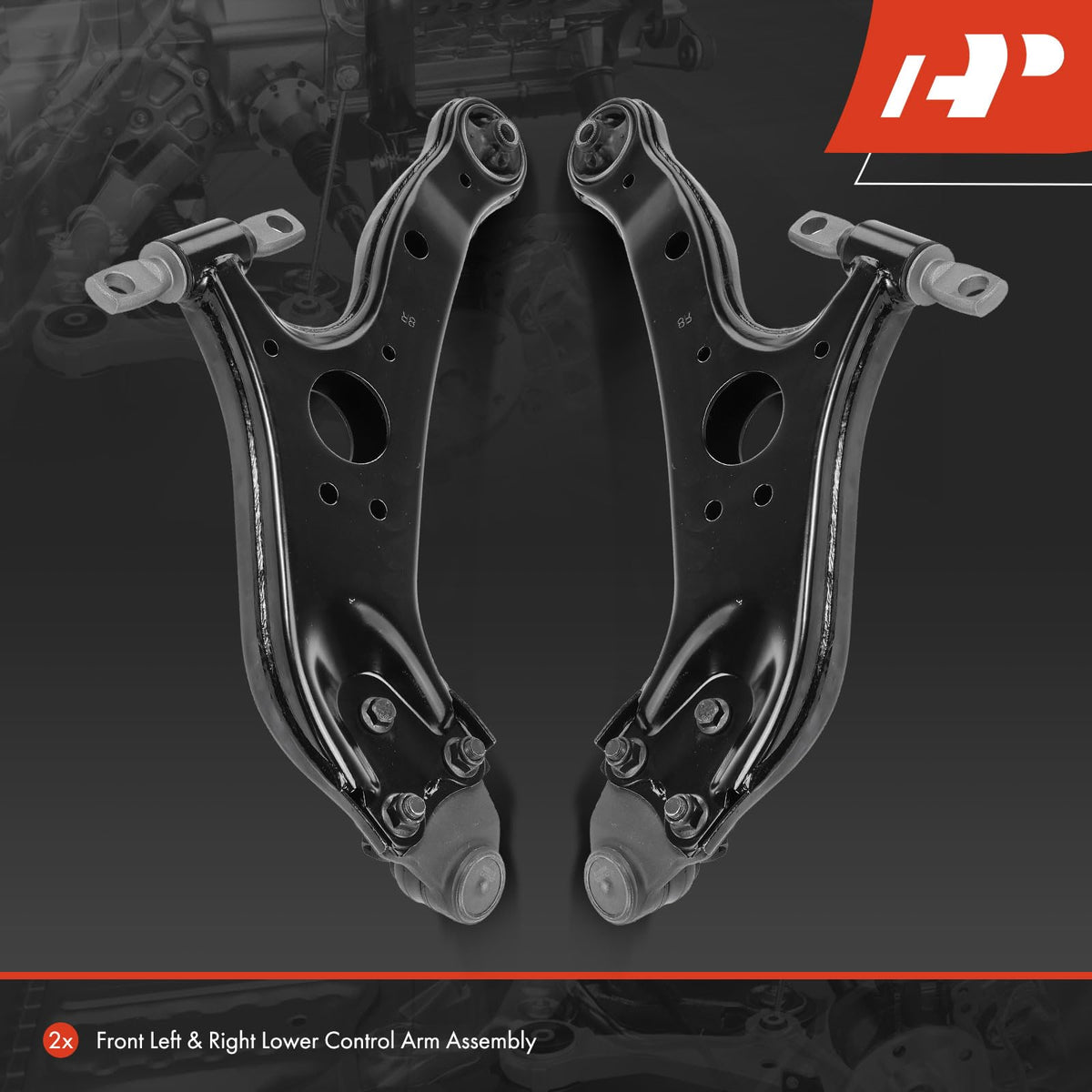 A-Premium control arm bushing detail showing robust mount and reduced vibration