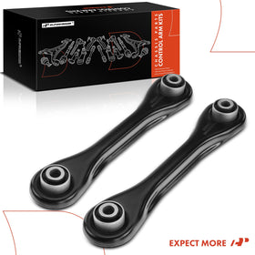 A-Premium control arm beside a ruler showing scale for correct size verification before purchase
