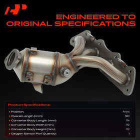 A-Premium converter body close-up highlighting corrosion-resistant finish