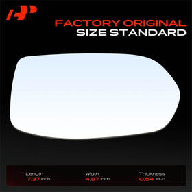 A-Premium convex glass surface detail highlighting wider field of view benefit