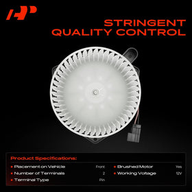 A-Premium copper winding detail showing premium wire for improved motor durability