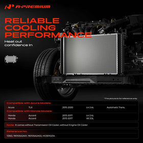 A-Premium core close-up of cooling fins for improved heat transfer