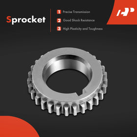 A-Premium crank sprocket close-up showing teeth profile for secure timing engagement