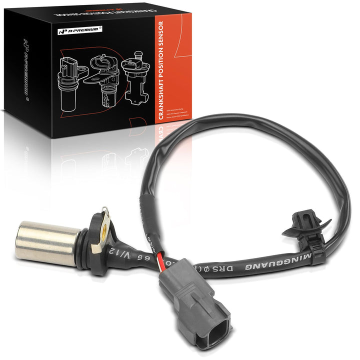 A-Premium crankshaft position sensor front view showing compact housing and fitment benefit