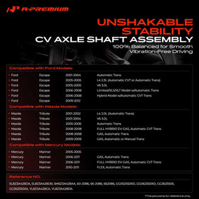 A-Premium close-up of outer CV joint highlighting durable construction