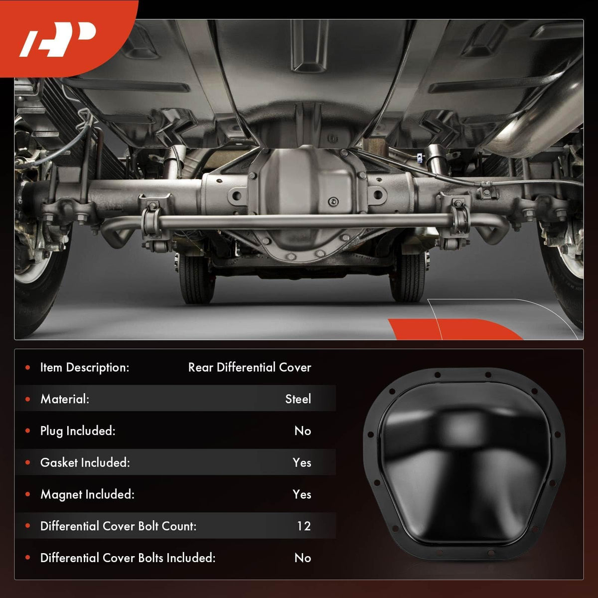 A-Premium magnet detail inside cover capturing metal debris to protect gears