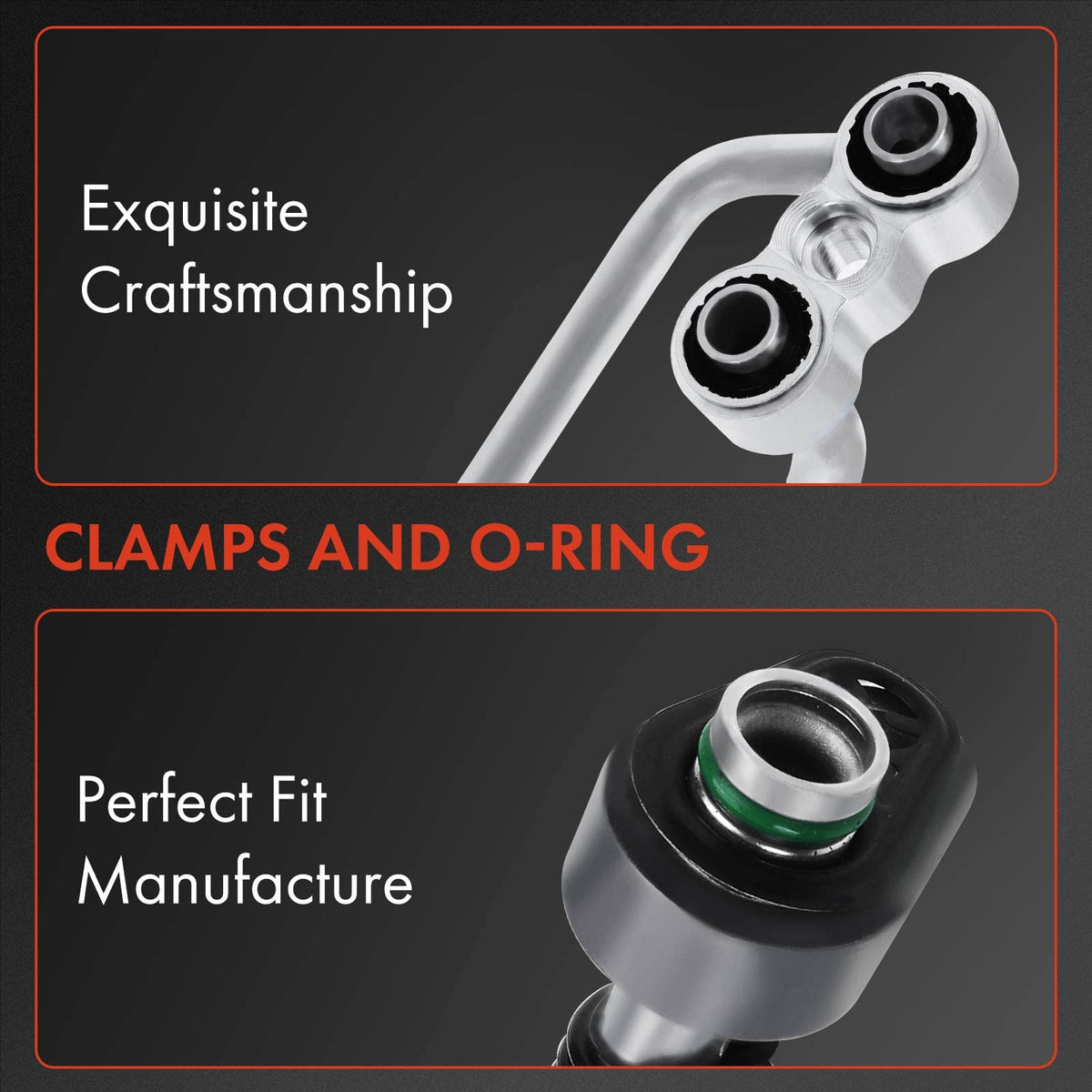 A-Premium detailed discharge line fitting with secure connection to reduce leaks