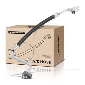A-Premium front view of discharge hose showing full assembly and fitment benefit