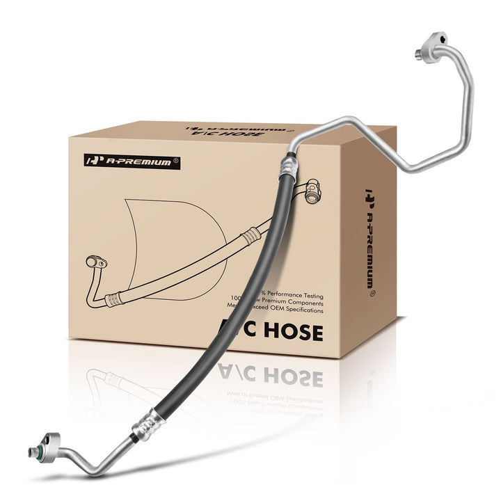A-Premium front view of discharge line showing full assembly and fit