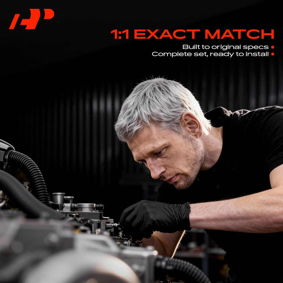 A-Premium discharge hose detail highlighting heat protection for longer service life