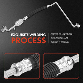 A-Premium hose beside ruler showing correct length and exact routing for replacement