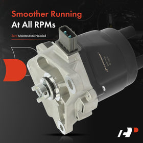 A-Premium distributor installed in engine bay showing direct-fit replacement benefit