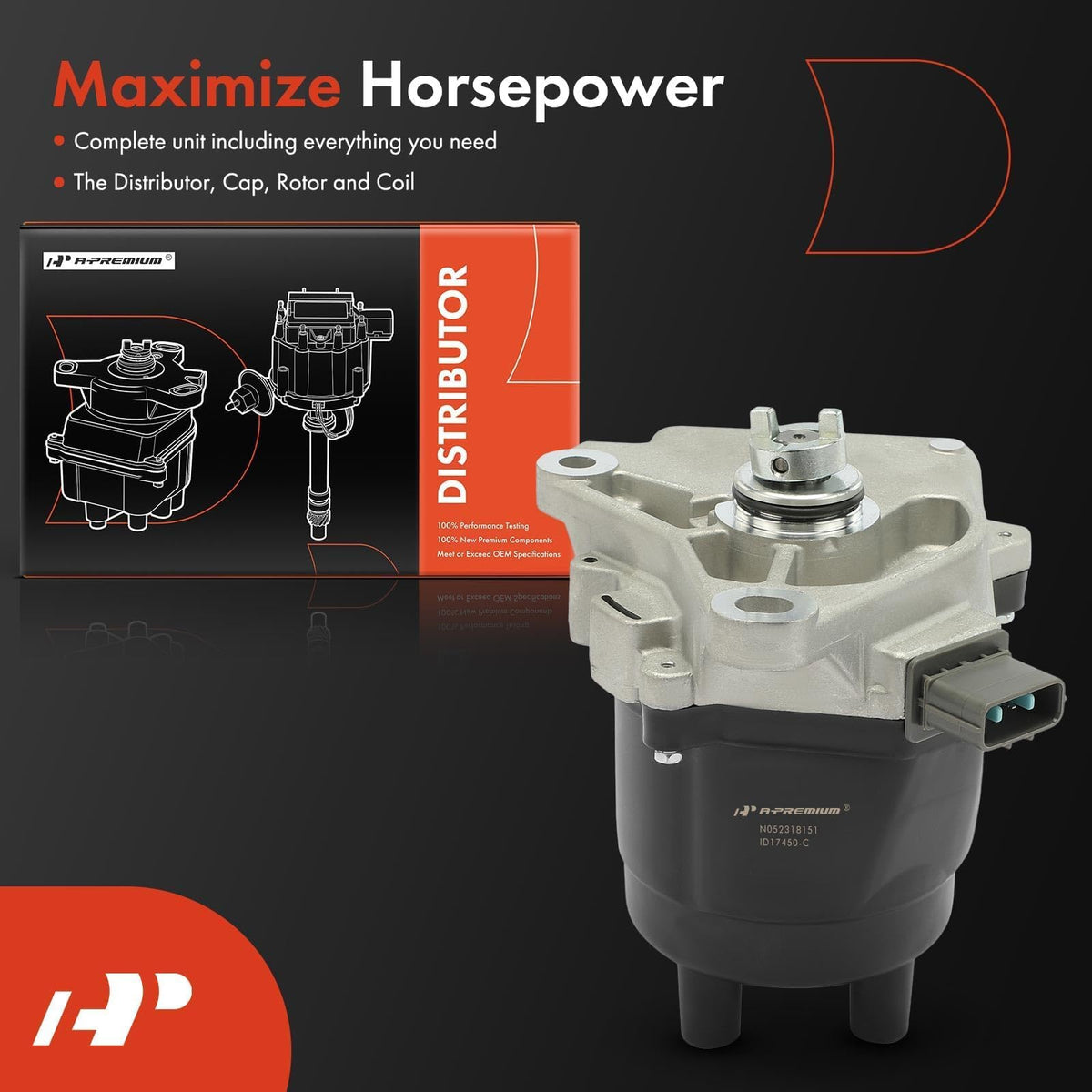A-Premium rotor detail showing durable tip for consistent ignition timing