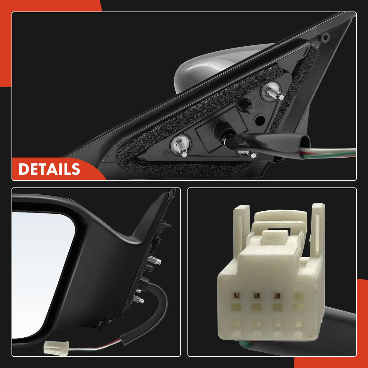 A-Premium black finish detail highlighting durable exterior texture