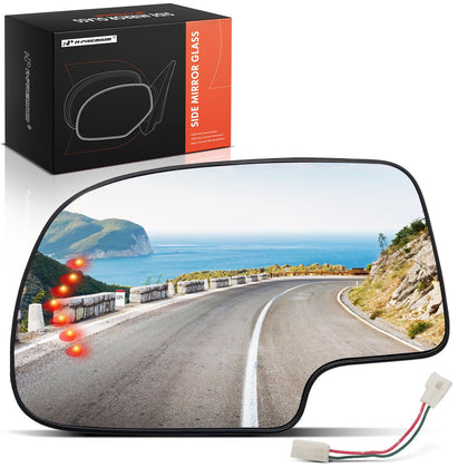 A-Premium front view of driver side mirror showing exact fit and appearance
