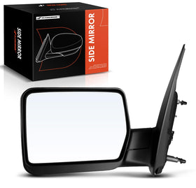 A-Premium front view of driver side mirror showing power adjustment benefit