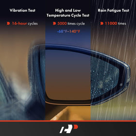 A-Premium mirror next to a ruler for scale showing compact size