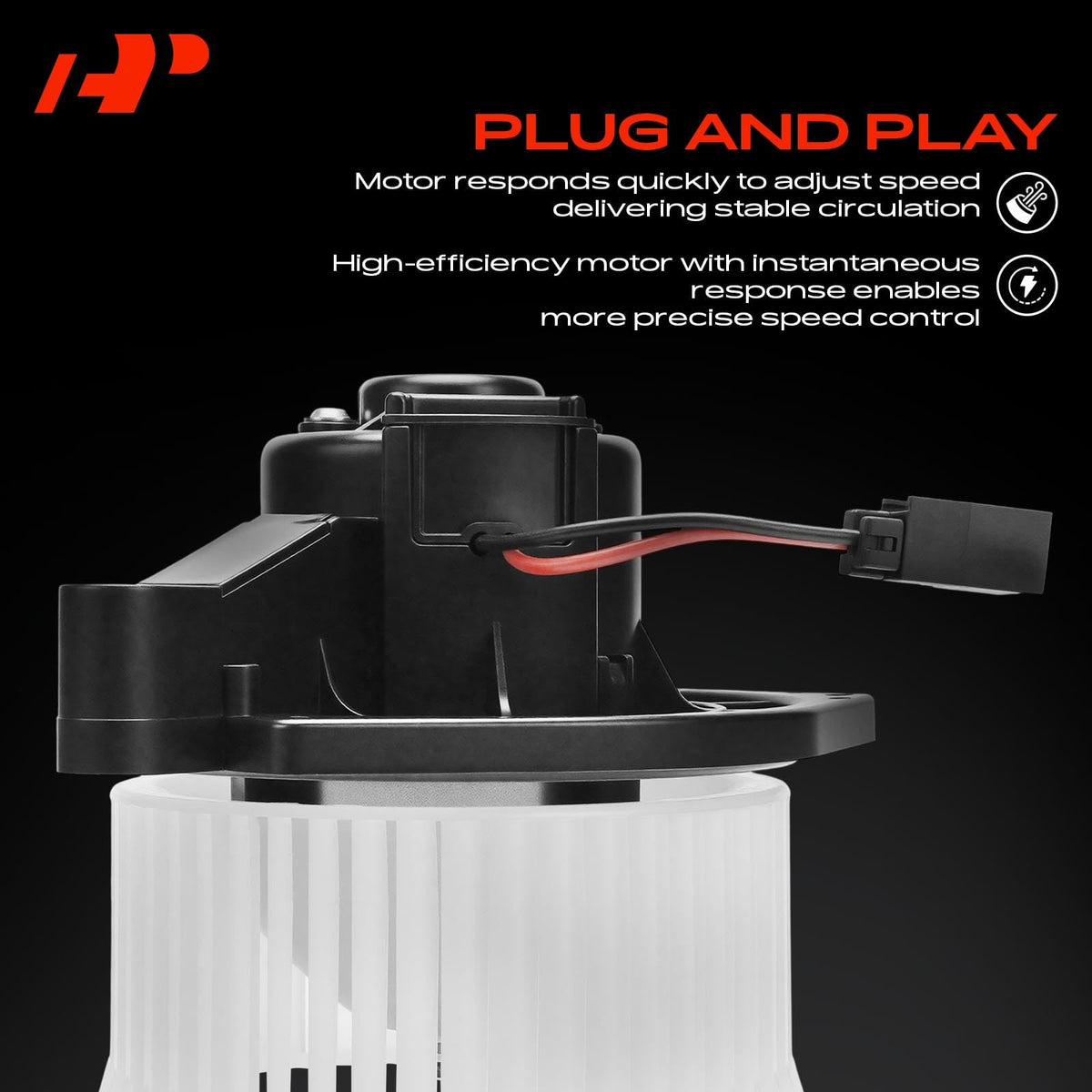 A-Premium electrical connector view demonstrating plug compatibility and quick install