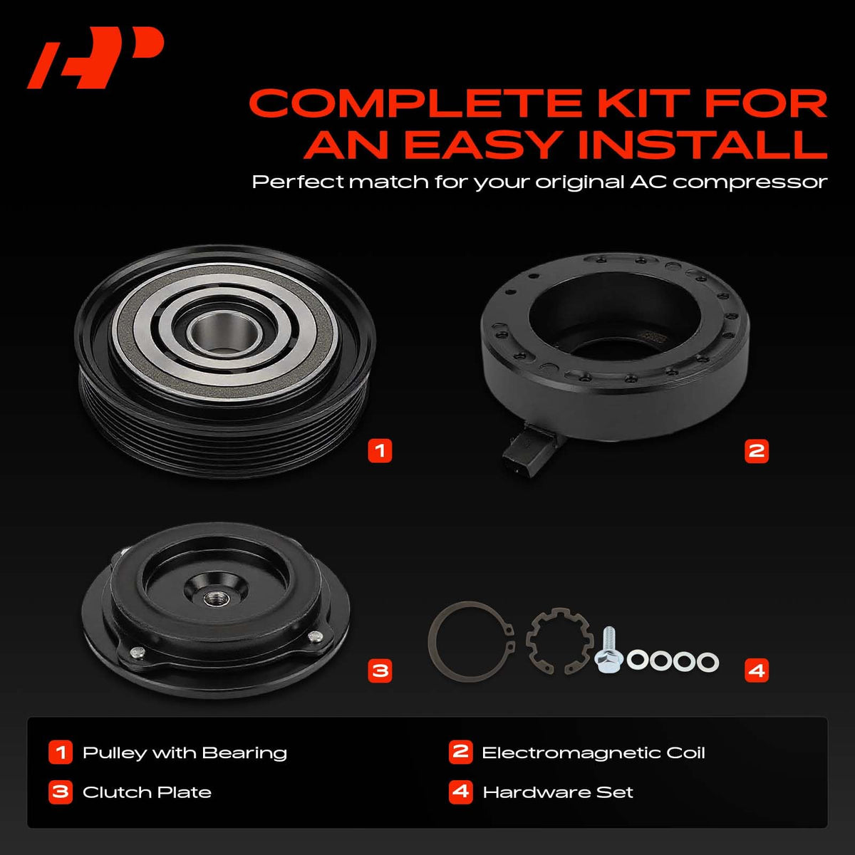 A-Premium electromagnetic coil detail showing rebuild part for reliable engagement