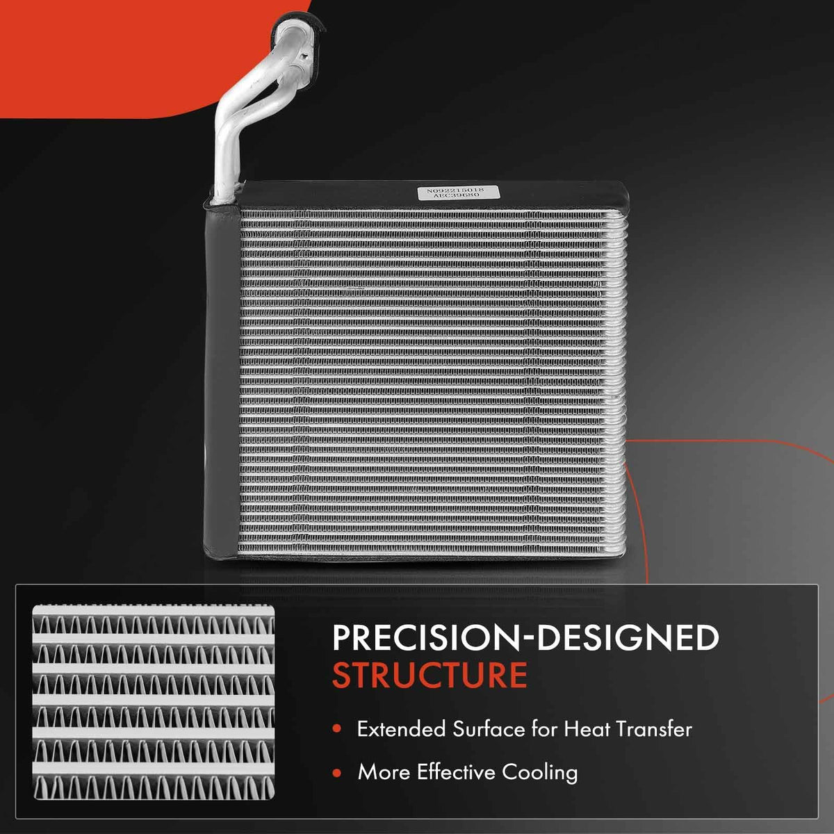 A-Premium evaporator core installed in HVAC housing demonstrating direct fit