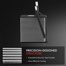 A-Premium evaporator with ruler showing dimensions for accurate fitment
