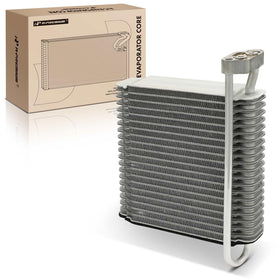 A-Premium evaporator front view showing full core and ready-to-fit benefits