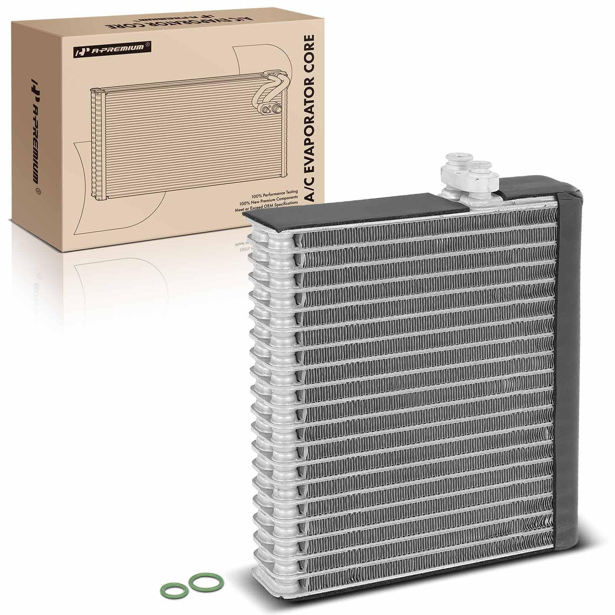 A-Premium evaporator front view showing full core for reliable cooling