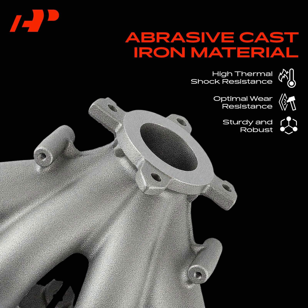 A-Premium manifold installed in engine bay demonstrating direct-replacement fitment benefit